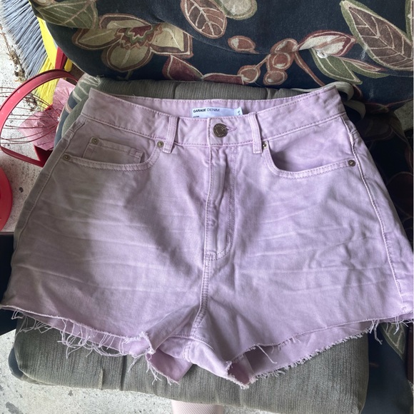 New without tag Garage festival high waisted shorts size 3 light pink - Picture 1 of 3
